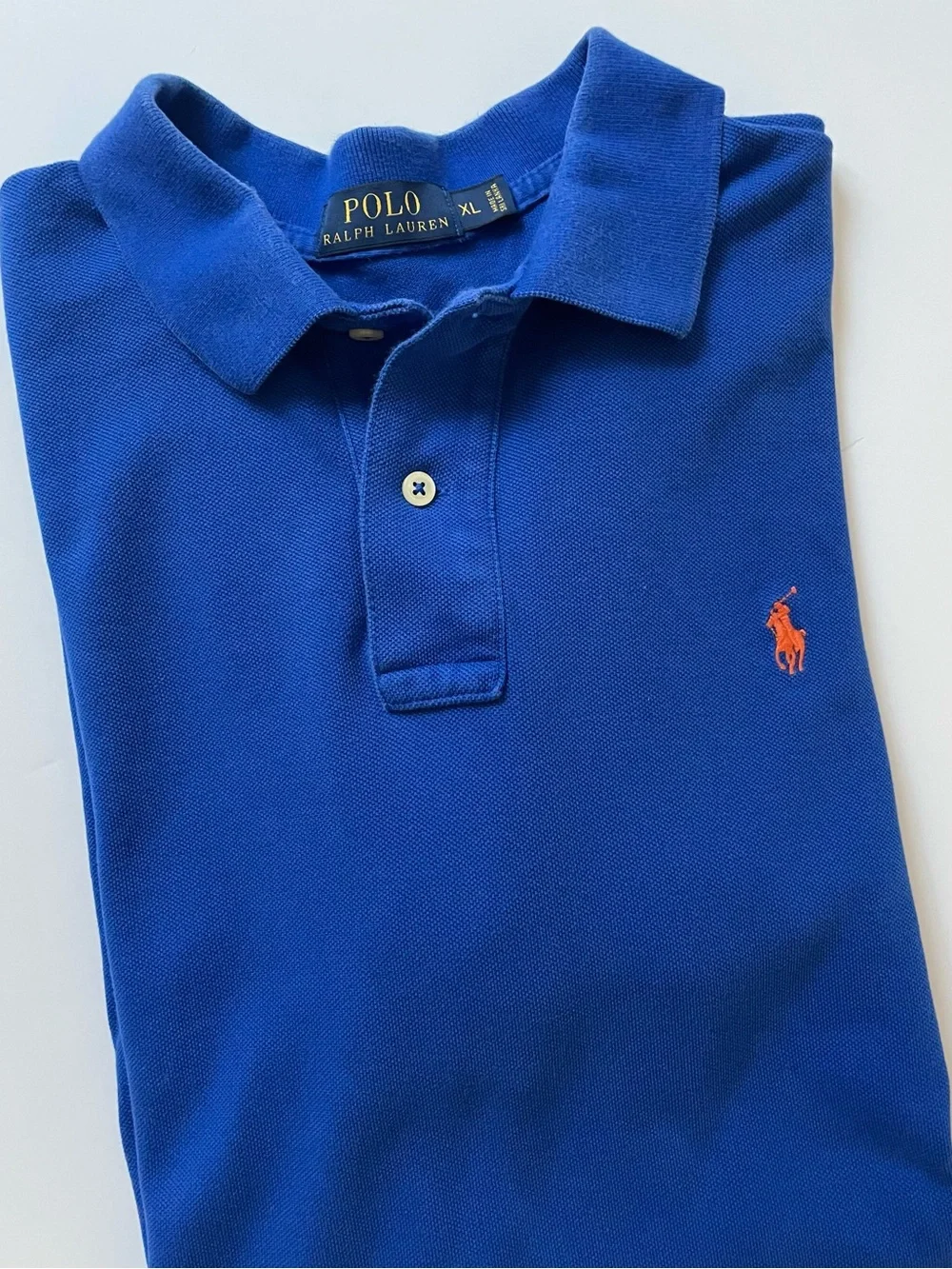 Polo by Ralph Lauren Royal Blue Polo with Orange Pony